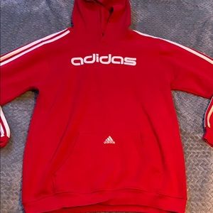 Red Adidas hoodie